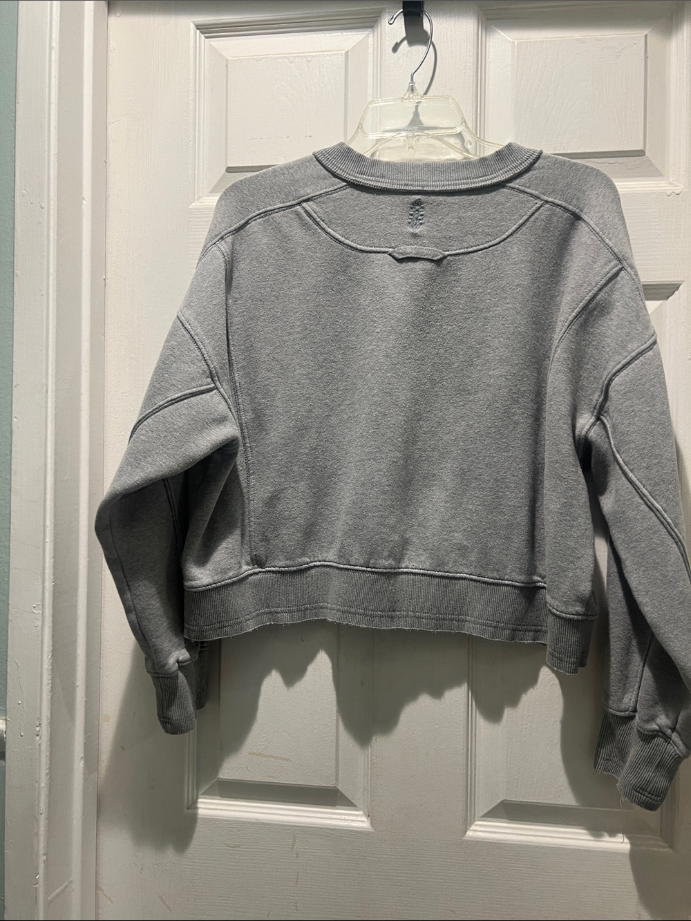 FP Movement by Free People Gray Washed Cropped Crew Sweatshirt - Picture 7 of 11